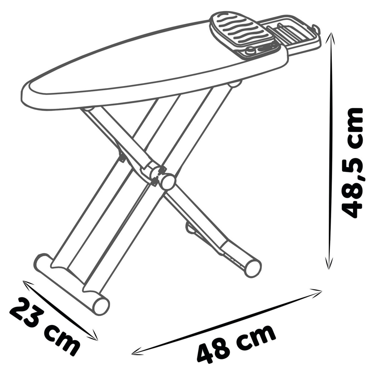SMOBY Table à repasser + Centrale vapeur