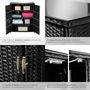 Voir la diapositive 5 : tectake Armoire de jardin avec structure en aluminium noir