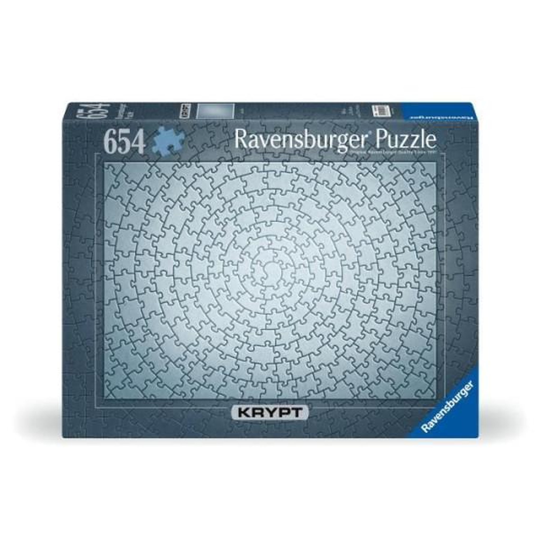 Voir la diapositive 2 : RAVENSBURGER Puzzle 654 pieces Krypt Silver, Adultes & enfants des 14 ans, Challenge monochrome, 12000071, Ravensburger
