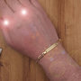 Voir la diapositive 2 : L'ATELIER D'AZUR Gourmette Or 18 Carats Maille Figaro Alternée 1+3 - Jaune - Gravure Offerte - Homme