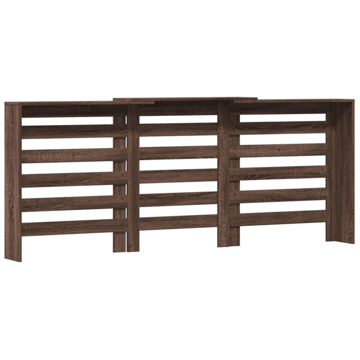 VIDAXL Cache-radiateur chene marron 205x21,5x83,5 cm bois d'ingenierie