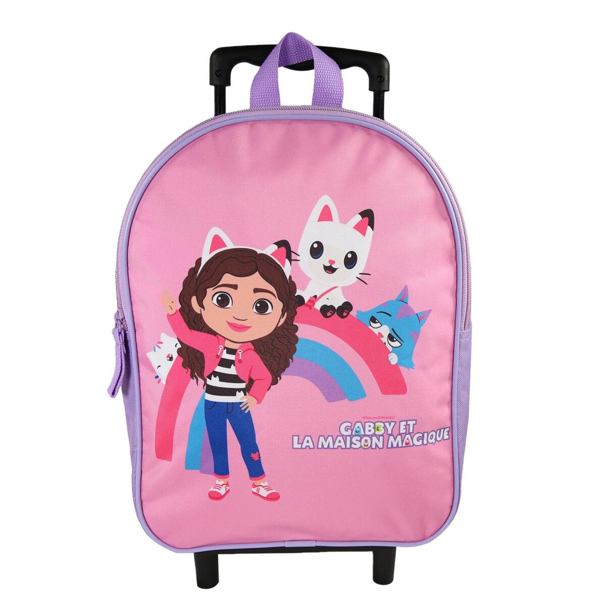 Bagtrotter Sac à dos à roulettes Gabby et La Maison Magique Rose - Bagtrotter