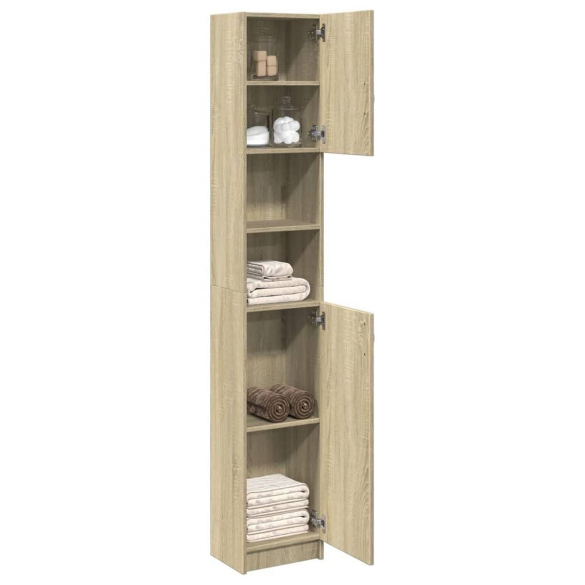 VIDAXL Armoire de salle de bain Chene sonoma 32x25,5x190 cm Agglomere