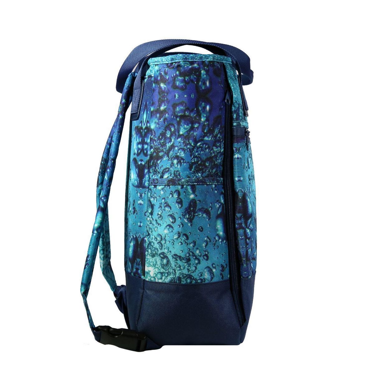 Bagtrotter BAGTROTTER Sac 3 en 1 : sac à dos, sac shopping et yoga Offshore Bleu Bulles