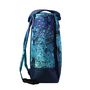 Voir la diapositive 3 : Bagtrotter BAGTROTTER Sac 3 en 1 : sac à dos, sac shopping et yoga Offshore Bleu Bulles