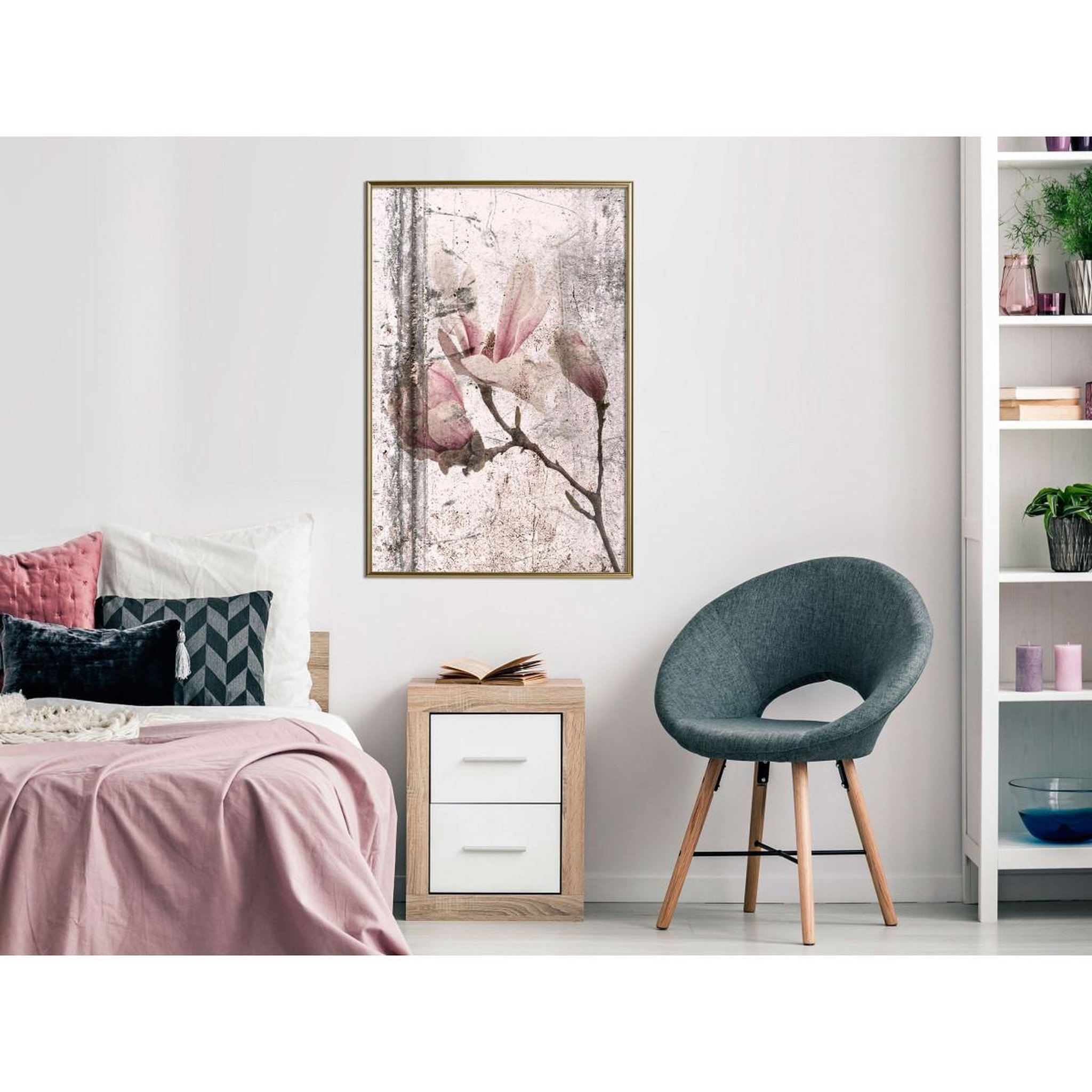 Voir la diapositive 2 : Paris Prix Affiche Murale Encadrée  Queen of Spring Flowers III