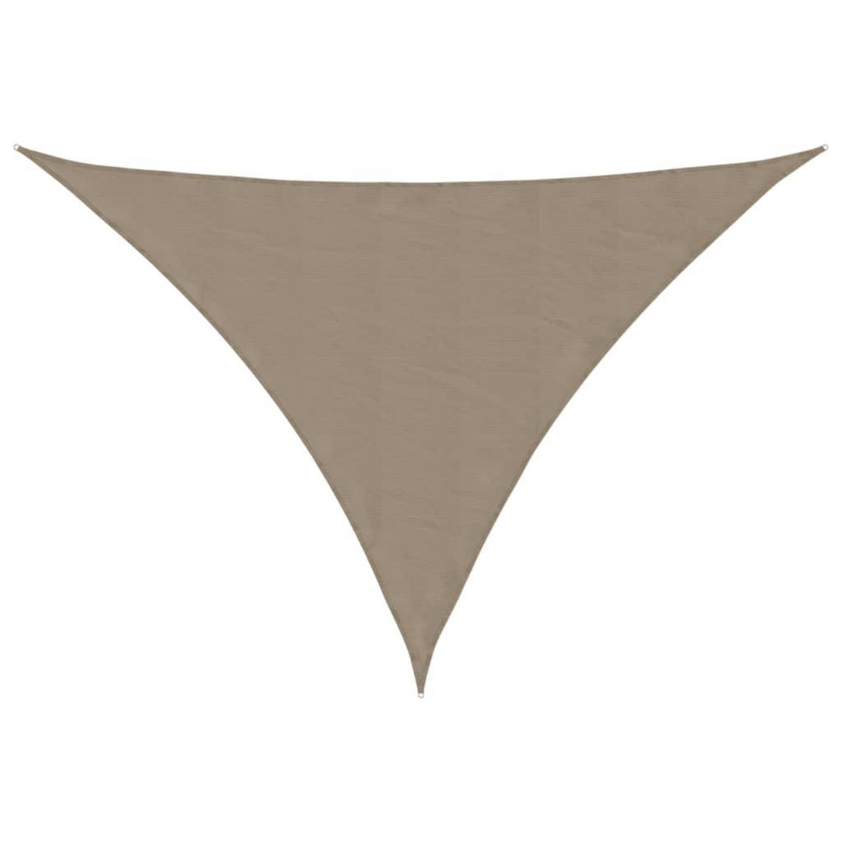 VIDAXL Voile de parasol tissu oxford triangulaire 4x4x5,8 m taupe