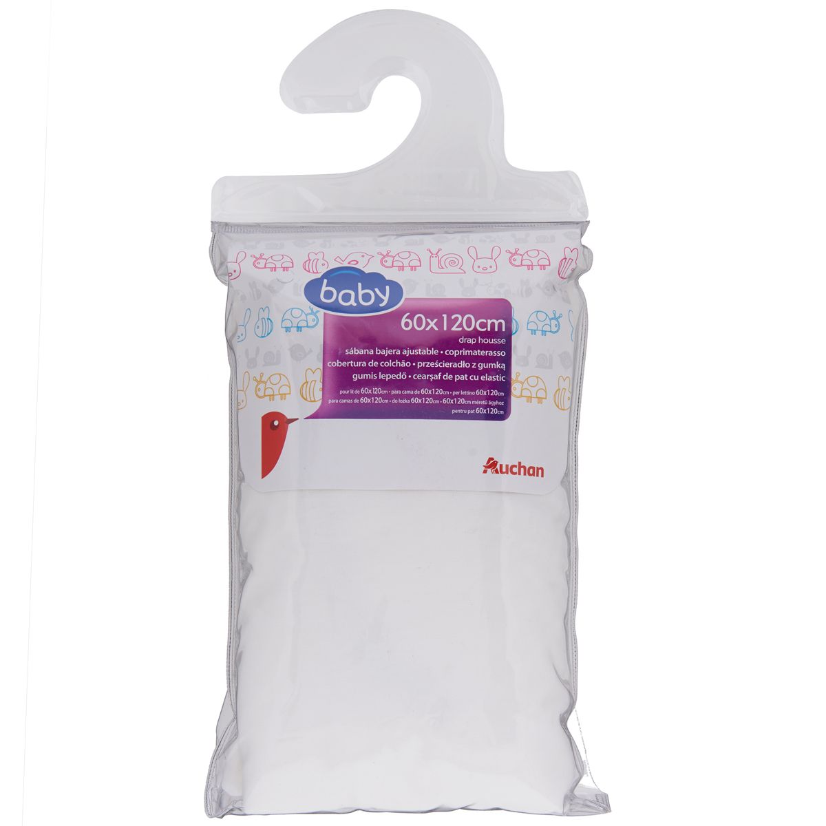 AUCHAN BABY Drap housse Jersey 