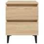 Voir la diapositive 4 : VIDAXL Tables de chevet 2 pcs chene sonoma 40x35x50 cm bois ingenierie