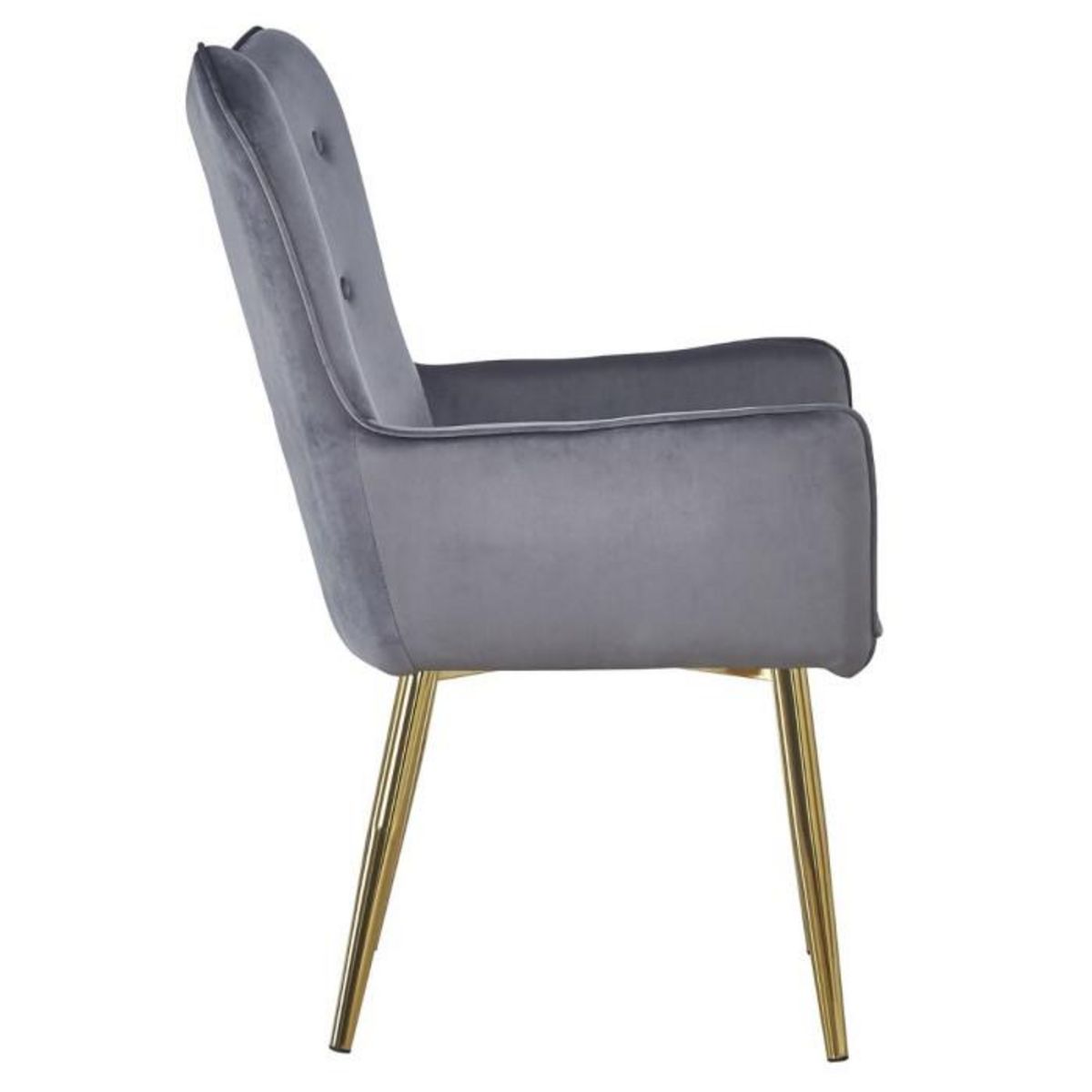 Paris Prix Fauteuil Scandinave Velours  Dolna  100cm Argent
