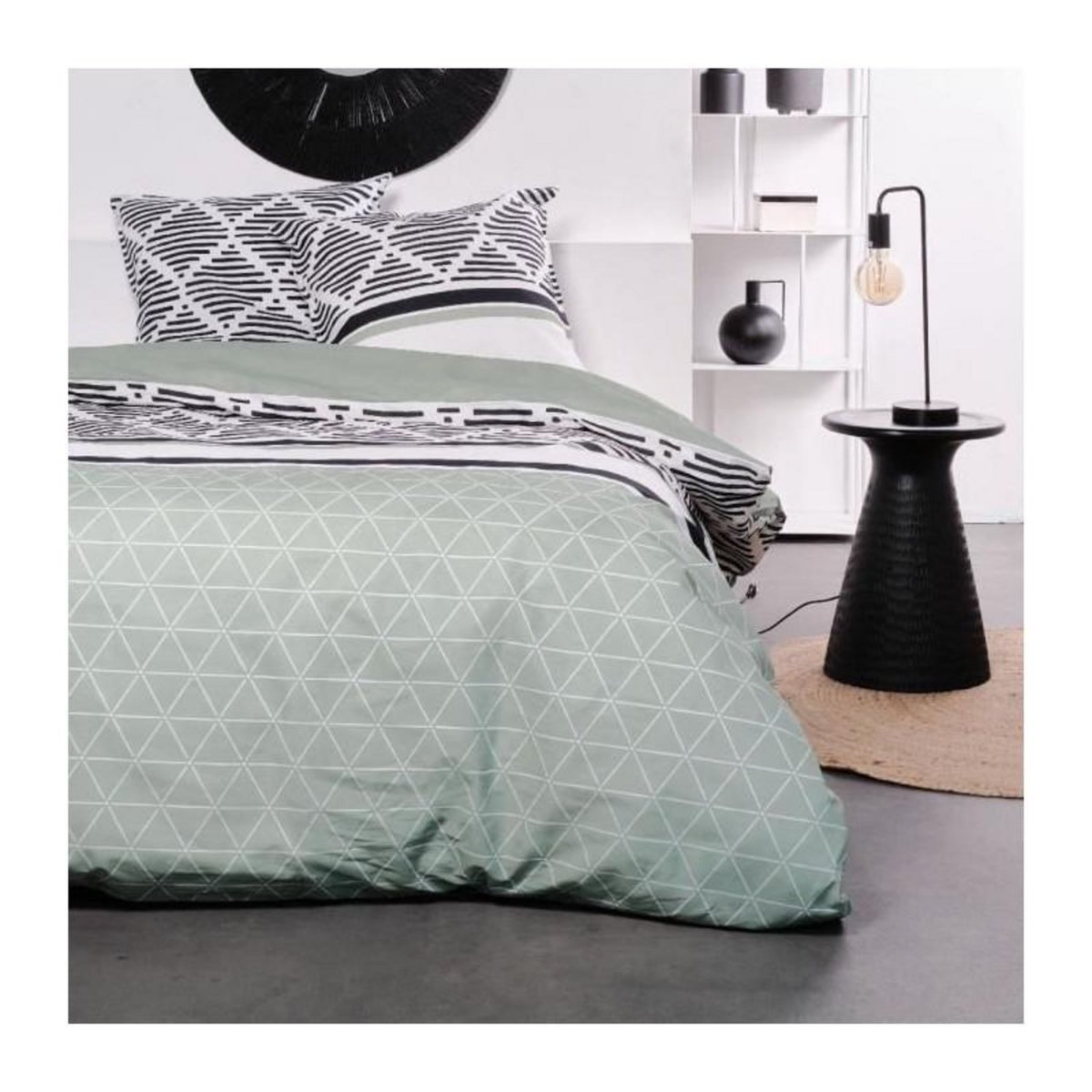 Today Parure de lit - TODAY Sunshine - 240x220 cm - 2 personnes - coton imprimé graphique