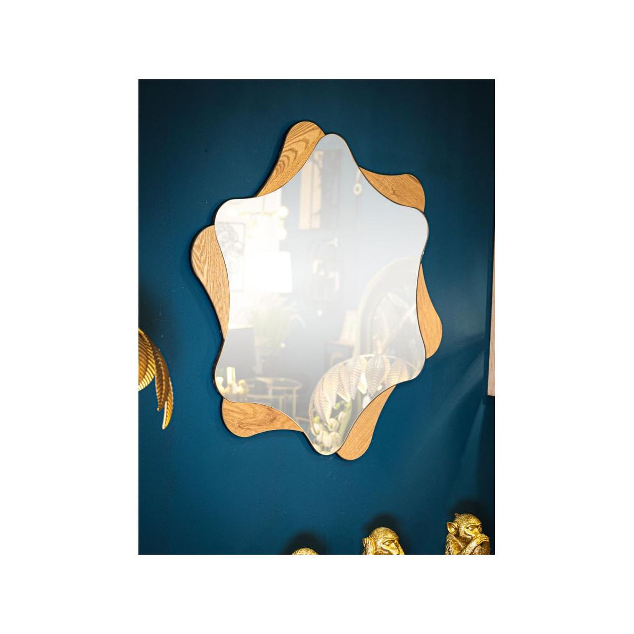 Voir la diapositive 5 : Paris Prix Miroir mural déco  stars  80cm naturel
