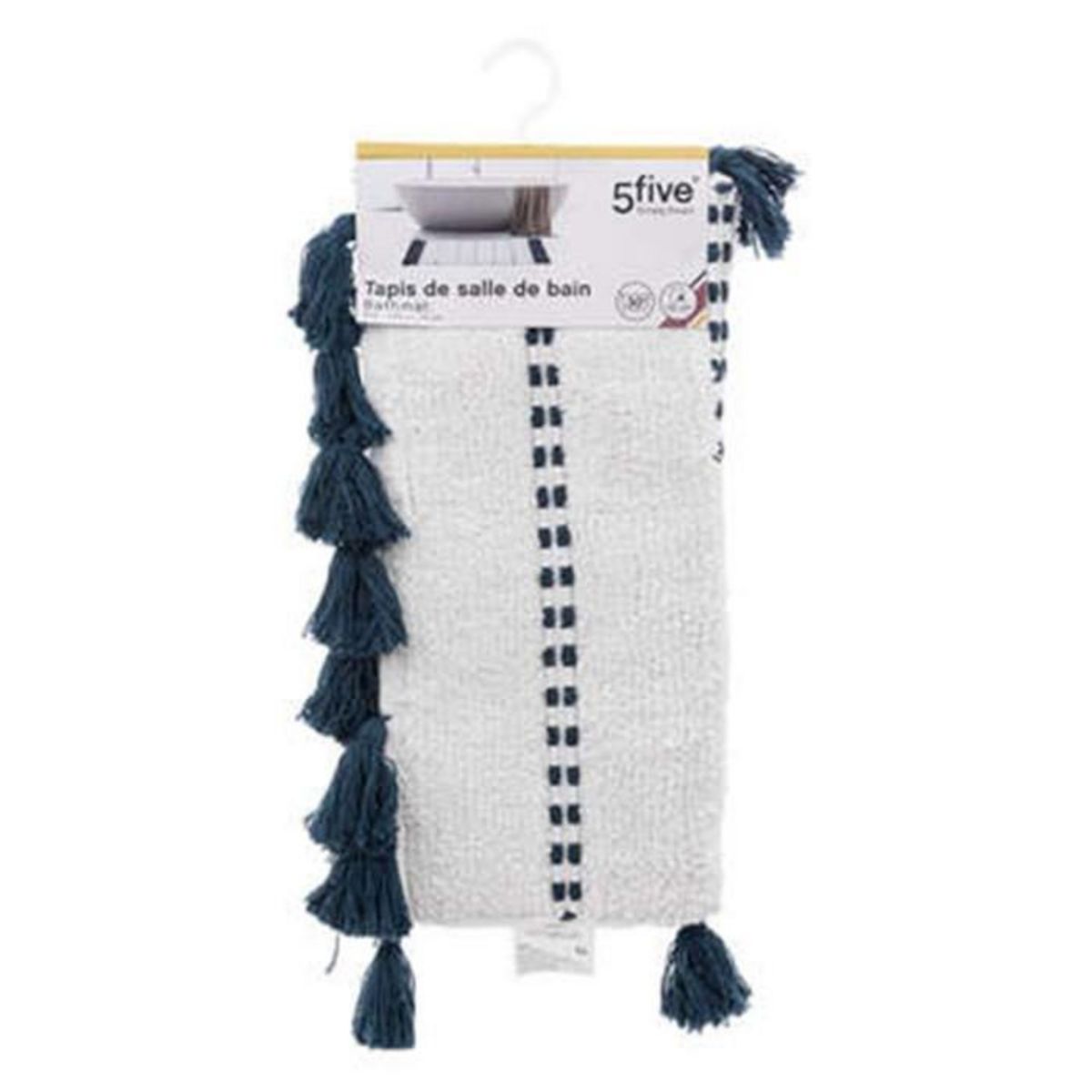 FIVE Tapis Déco de Salle de Bains  Solar  50x75cm Pétrole