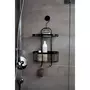 Wenko Etagère de douche à suspendre indus Classic - L. 26 x H. 47 cm - Noir