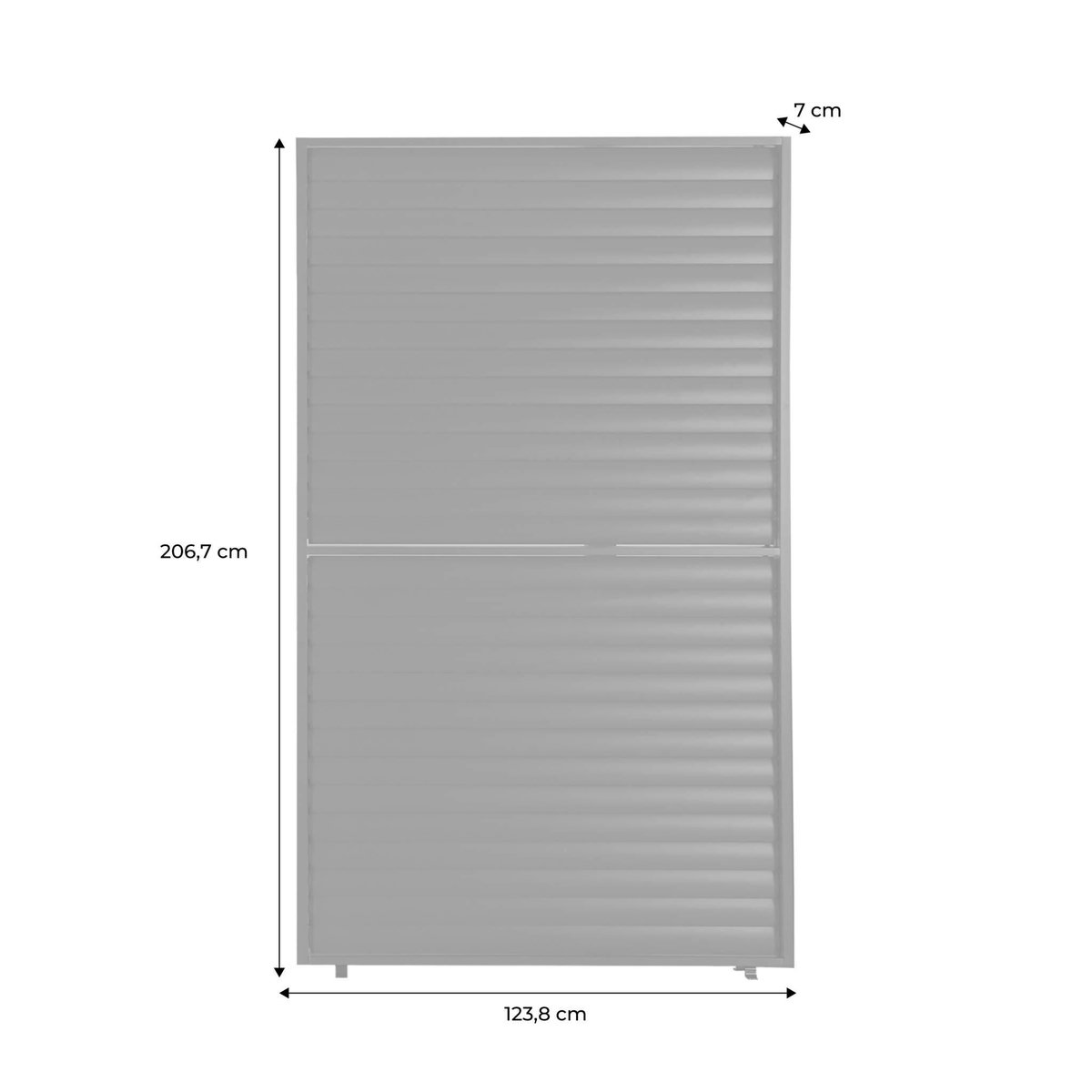 SWEEEK Persienne à lames orientables 130cm pour pergola bioclimatique aluminium anthracite Palace