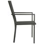 Voir la diapositive 4 : VIDAXL Chaises de jardin lot de 4 Textilene et acier Noir anthracite