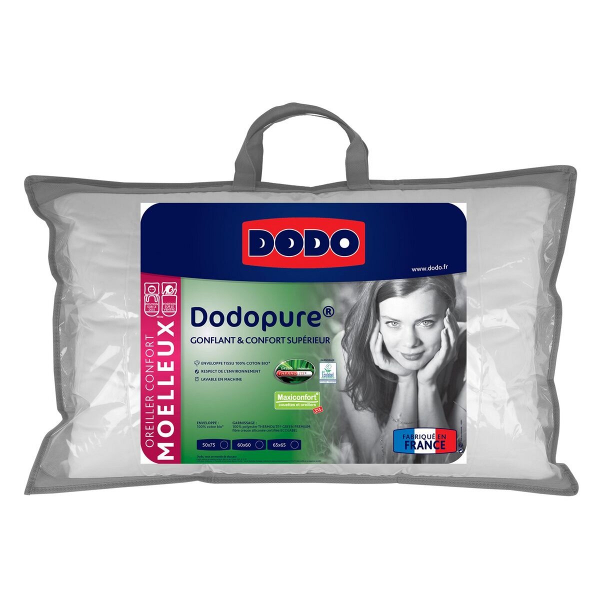 DODO Oreiller confort Moelleux Dodopure Green Premium