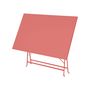 Voir la diapositive 2 : SWEEEK Table de jardin bistrot pliable - Emilia rectangle - Table rectangle 110x70cm en acier thermolaqué