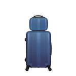 HERO HERO - Lot de 2 - Valise weekend et vanity LIPARI. Coloris disponibles : Beige, Noir, Gris, Bleu