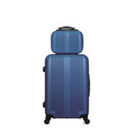 HERO HERO - Lot de 2 - Valise weekend et vanity LIPARI. Coloris disponibles : Bleu, Noir, Gris, Beige