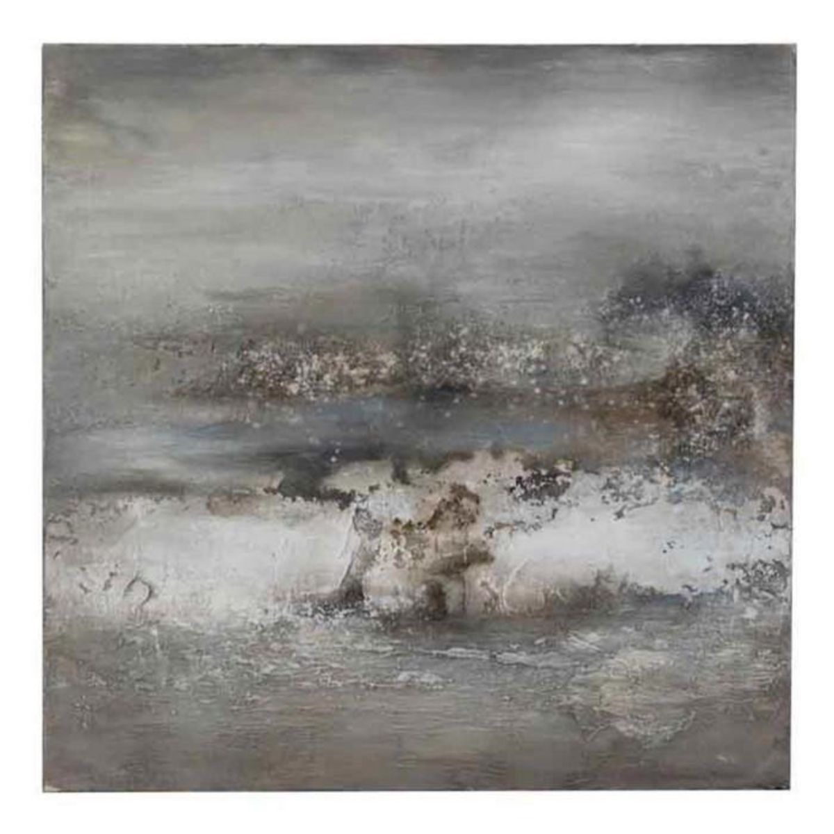Paris Prix Toile Peinture Déco  Abstraite  120cm Gris & Bleu