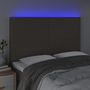 Voir la diapositive 3 : VIDAXL Tete de lit a LED Taupe 144x5x118/128 cm Tissu