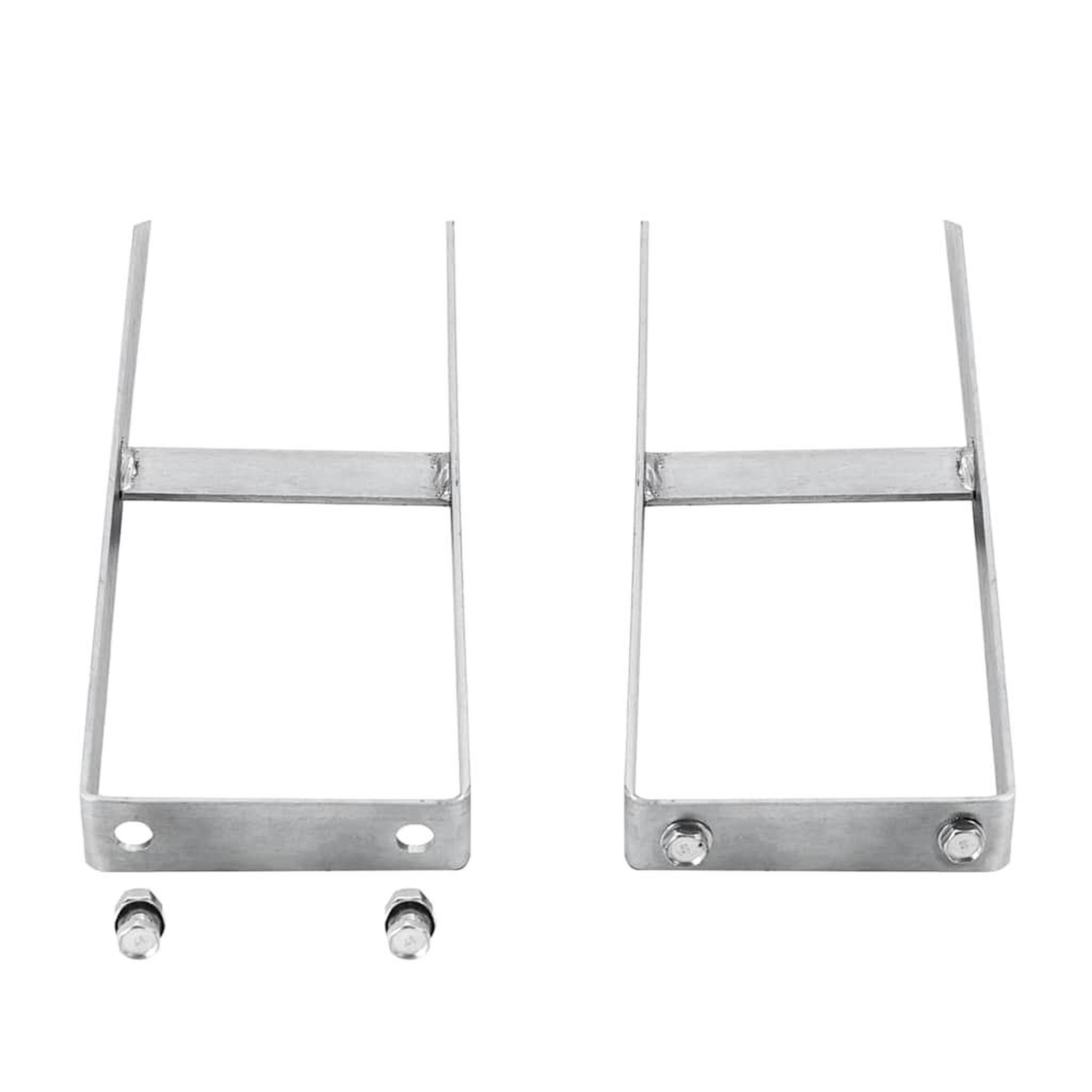VIDAXL Piquets de cloture de sol 2 pcs pour cloture en wpc acier 40 cm