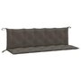 Voir la diapositive 2 : VIDAXL Coussins de banc de jardin lot de 2 gris fonce melange tissu