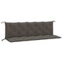 Voir la diapositive 2 : VIDAXL Coussins de banc de jardin lot de 2 gris fonce melange tissu