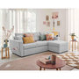 Voir la diapositive 5 : BEST MOBILIER Astoria - canapé d'angle réversible 4 places - convertible avec coffre - en tissu texturé