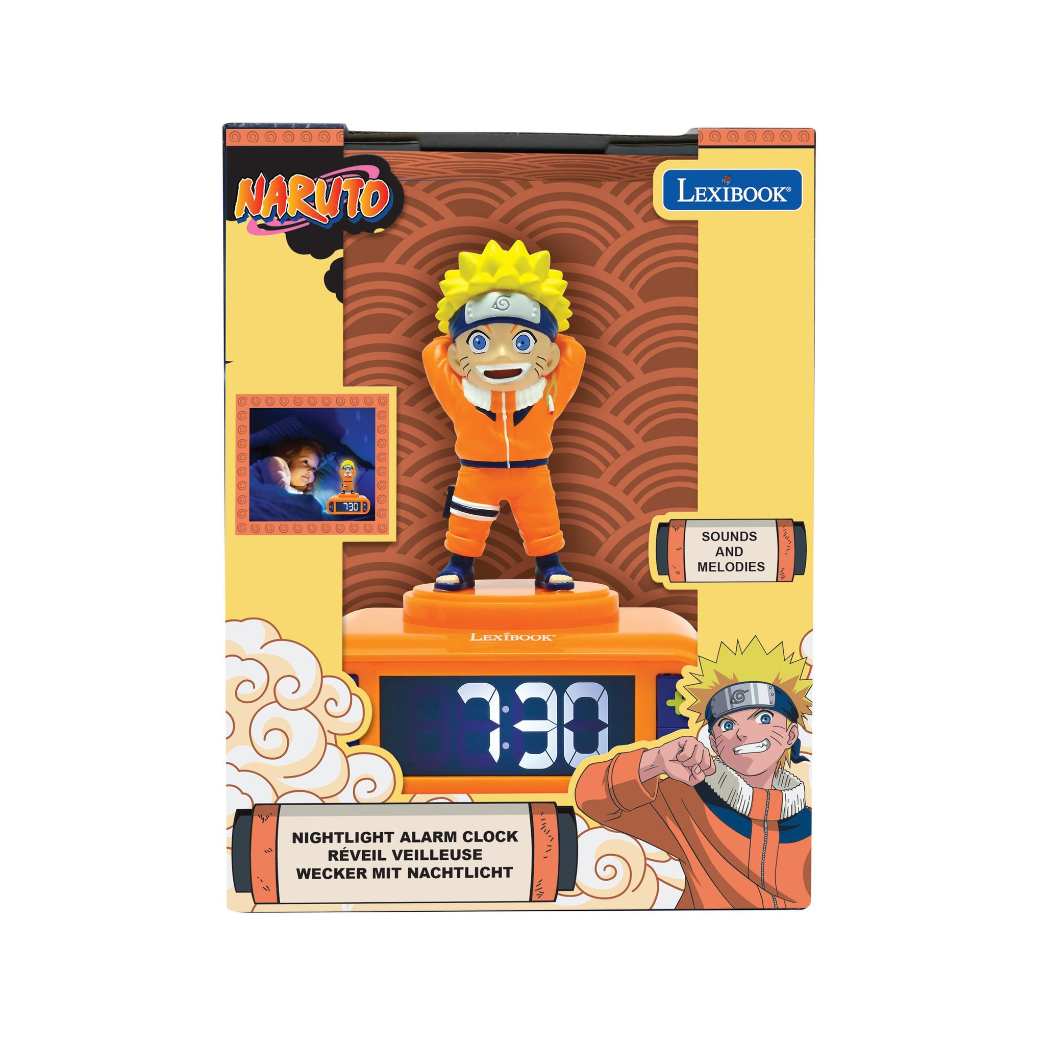 Voir la diapositive 5 : Lexibook Réveil avec veilleuse Naruto en 3D