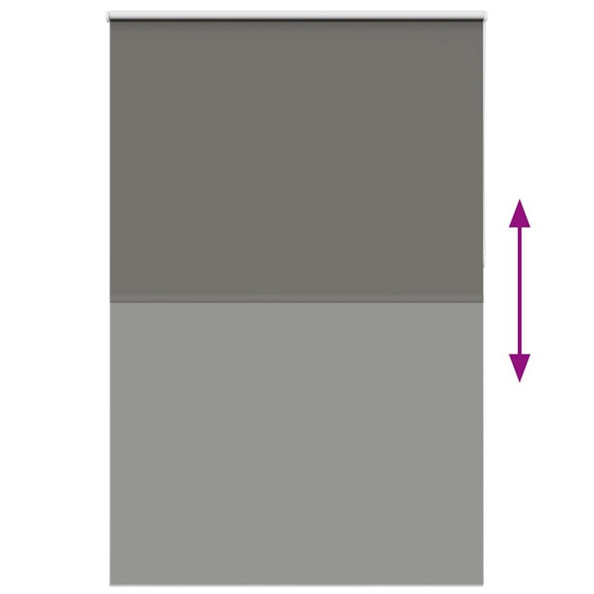 VIDAXL Store enrouleur occultant largeur du tissu 161,6 cm polyester