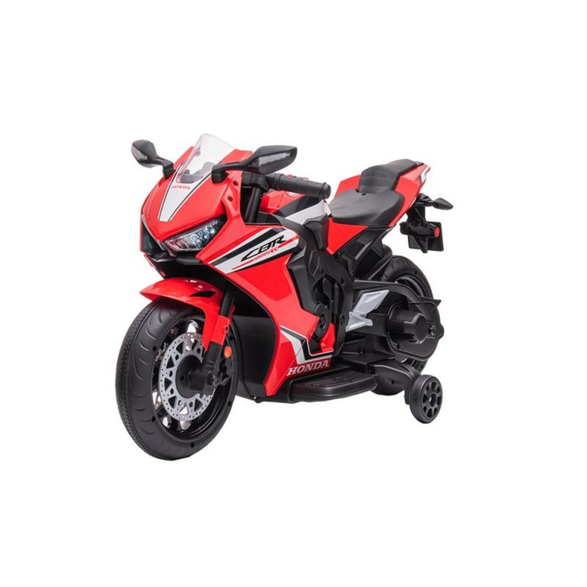 TURBO CHALLENGE Véhicule électrique pour enfant Turbo Challenge Moto Honda CBR1000RR Noir et Rouge