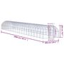 Voir la diapositive 6 : VIDAXL Poulailler d'exterieur 3x20x2 m Acier galvanise