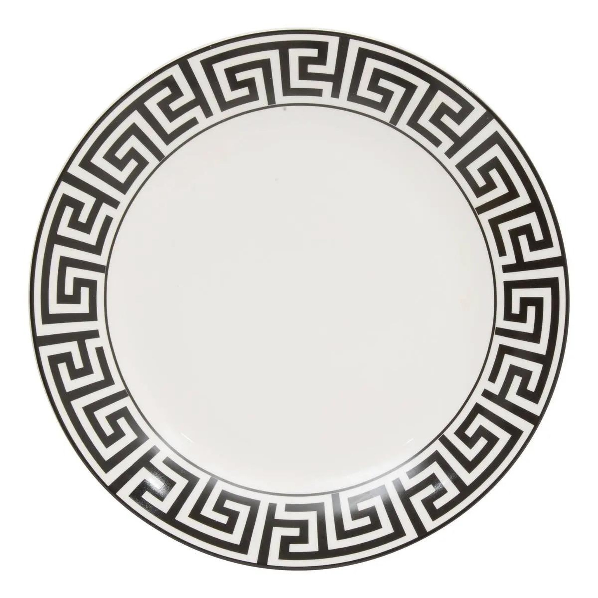 SECRET DE GOURMET Lot de 6 assiettes plates  the palm resort  26cm noir