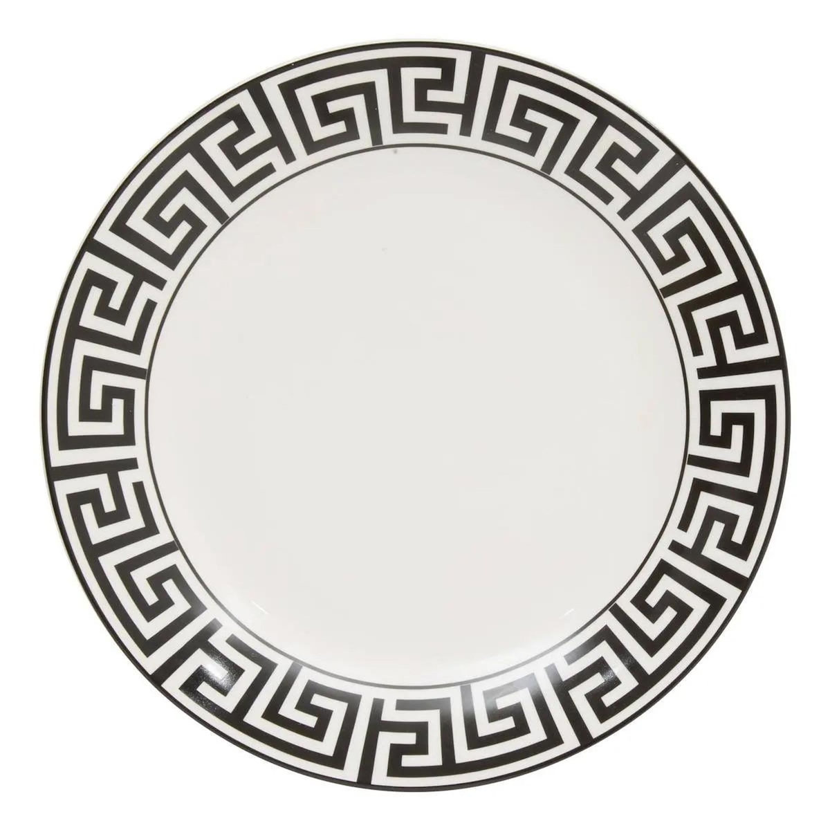 SECRET DE GOURMET Lot de 6 Assiettes Plates  The Palm Resort  26cm Noir