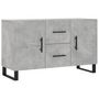 Voir la diapositive 2 : VIDAXL Buffet gris beton 100x36x60 cm bois d'ingenierie