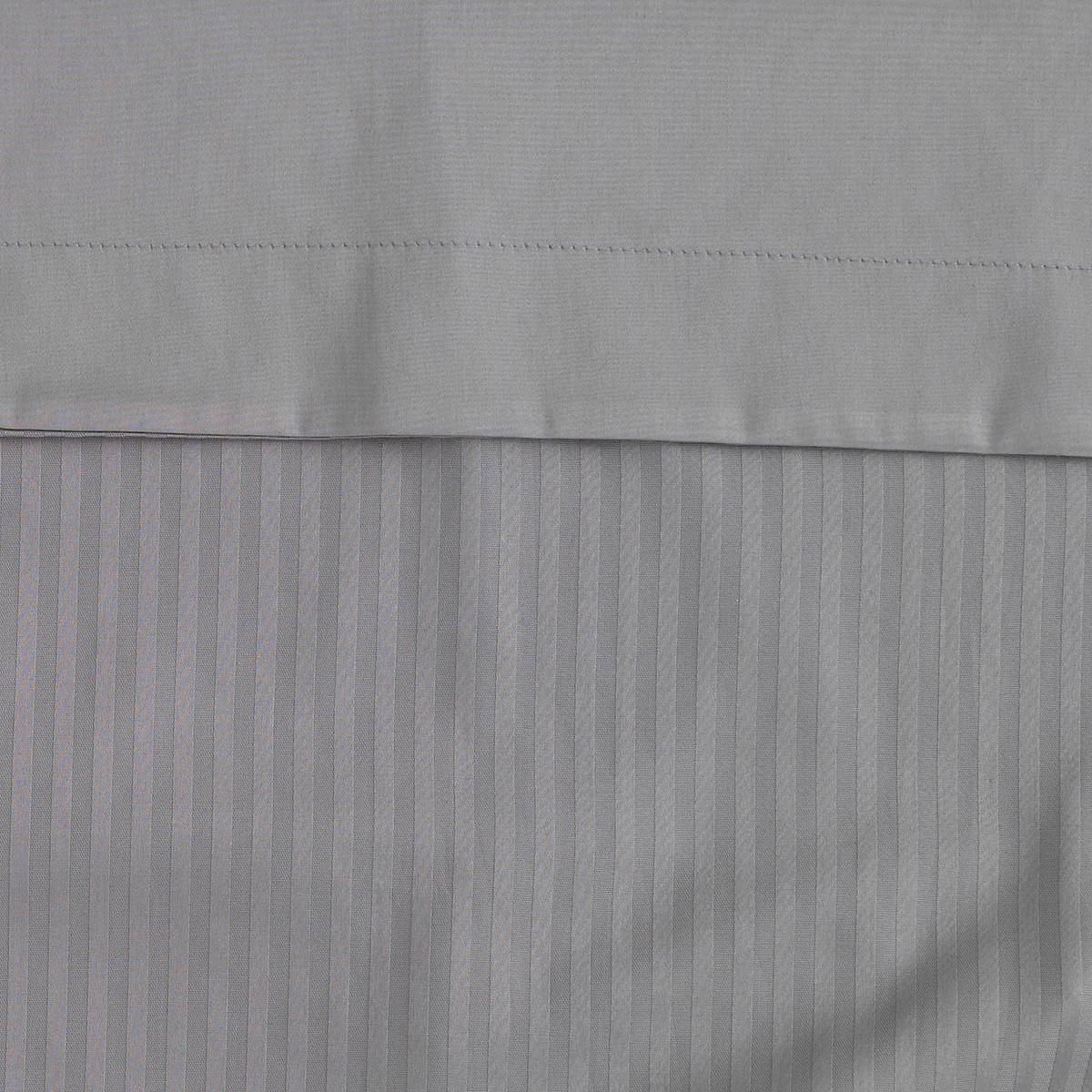 Sensei Maison Housse de couette rayée réversible satin de coton VERSALUXE