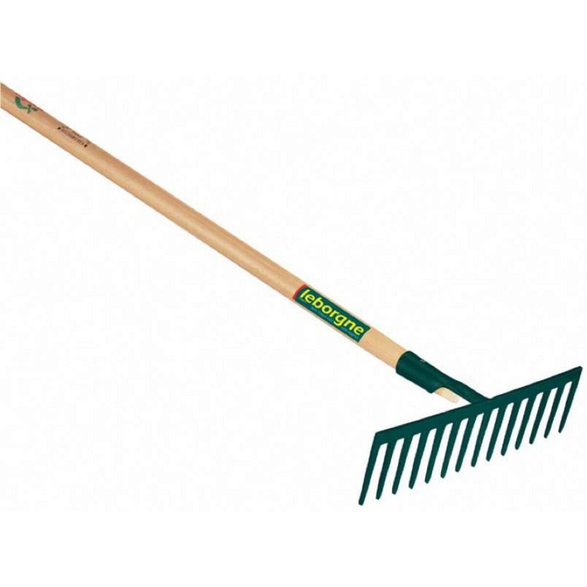 Leborgne Râteau 14 dents droites - manche bois certifié PEFC 100%