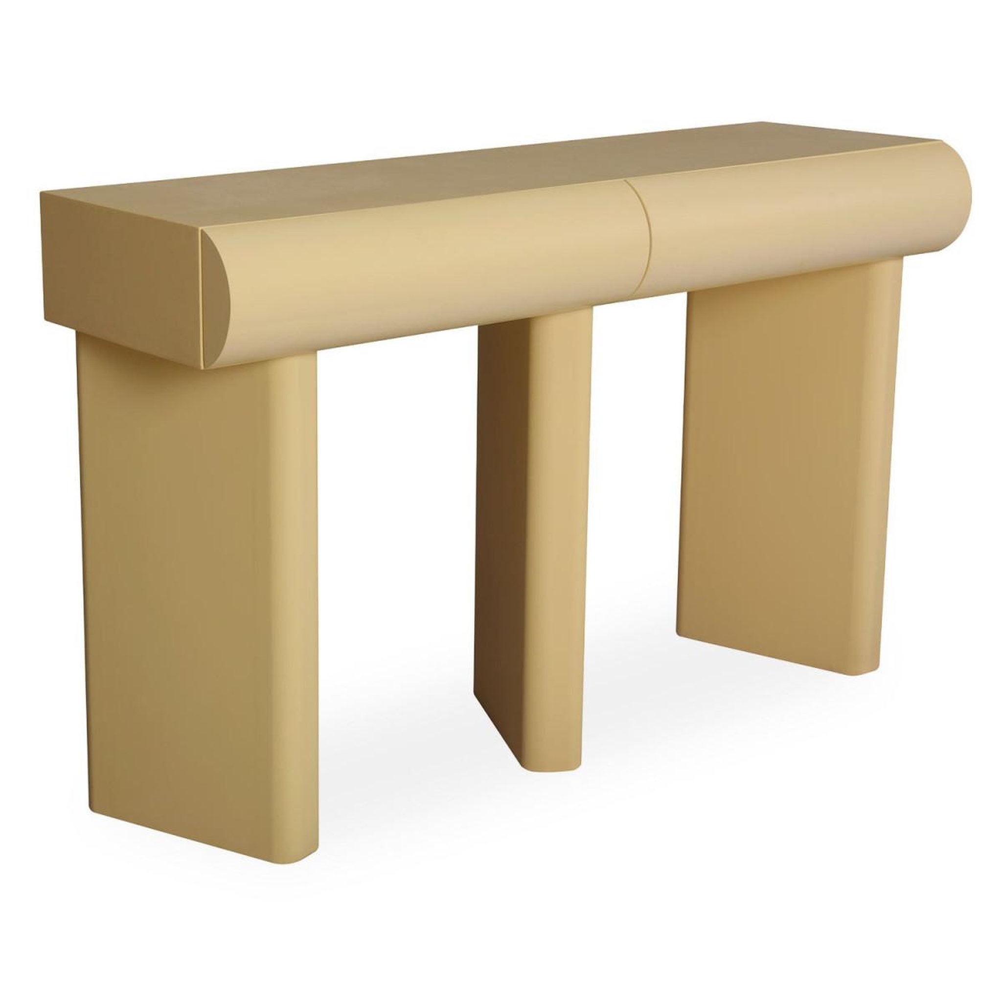 Paris Prix Console design 2 tiroirs  sherazade  121cm beige