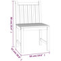 Voir la diapositive 6 : VIDAXL Ensemble a manger de jardin 5pcs Bois de teck massif