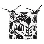 ATMOSPHERA Galette de Chaise  Twisted Lime  38x38cm Noir & Blanc