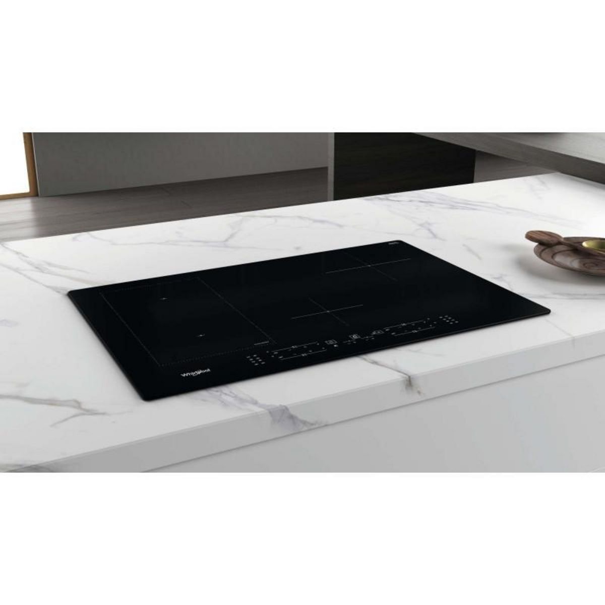 Whirlpool Table de cuisson induction 75cm 4 feux 7200w noir - wlb2977ne