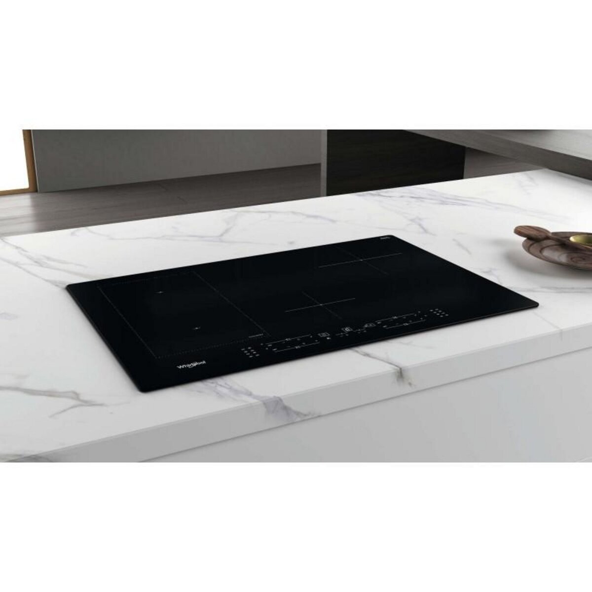Whirlpool Table de cuisson induction 75cm 4 feux 7200w noir - wlb2977ne