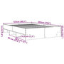 Voir la diapositive 6 : VIDAXL Cadre de lit sans matelas chene fume 120x200 cm bois ingenierie