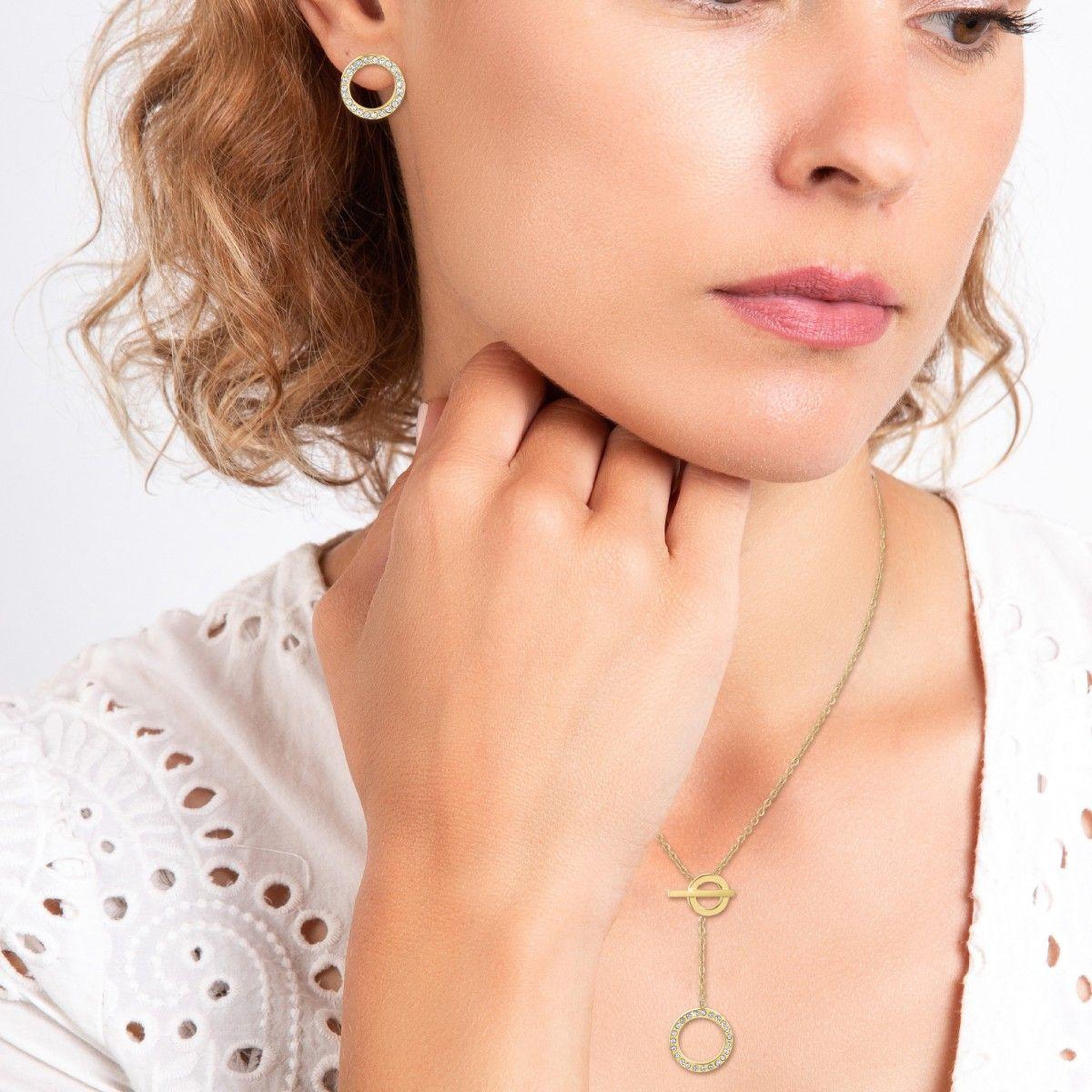 Voir la diapositive 2 : SC BOHEME Parure collier et boucles d'oreilles par SC Bohème
