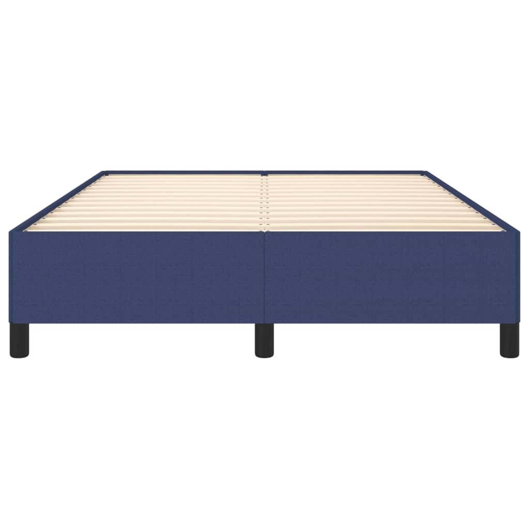 Voir la diapositive 5 : VIDAXL Cadre de lit sans matelas bleu 140x190 cm tissu