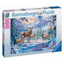 Voir la diapositive 1 : RAVENSBURGER Puzzle 1000 p - chevreuils et cerfs en hiver