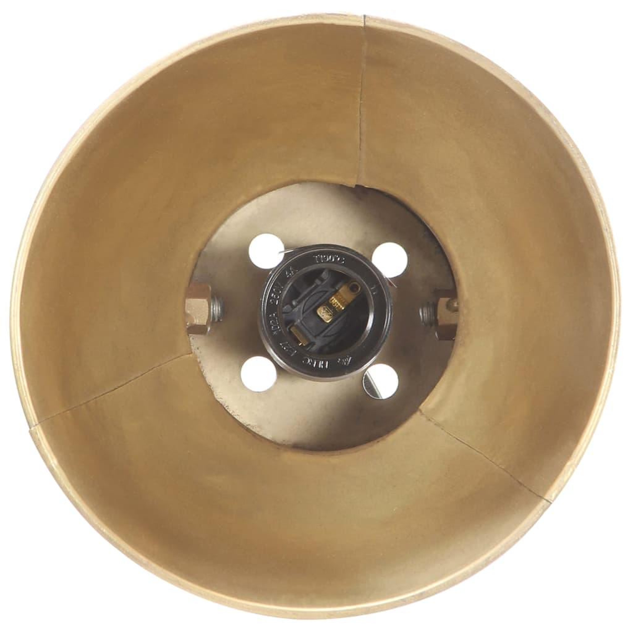 Voir la diapositive 5 : VIDAXL Lampe de bureau industrielle Laiton Rond 58x18x90 cm E27