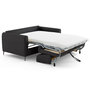 Voir la diapositive 3 : LISA DESIGN Owen - canapé 3 places convertible express couchage quotidien 140 cm matelas 12 cm en simili